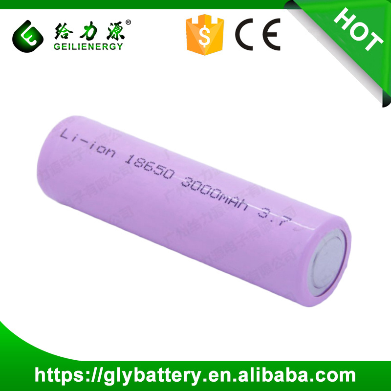 large capacity 3200mah 18650 3.7v 3000mah Lithium-ion Rechargeable Battery For Flashlight