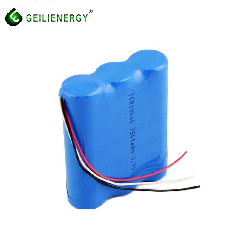 Competitive price 3s1p rechargeable liion 3.7v 18650 7500mAh Replacement battery for GPRS