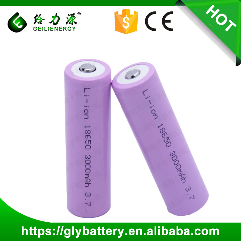 large capacity 3200mah 18650 3.7v 3000mah Lithium-ion Rechargeable Battery For Flashlight