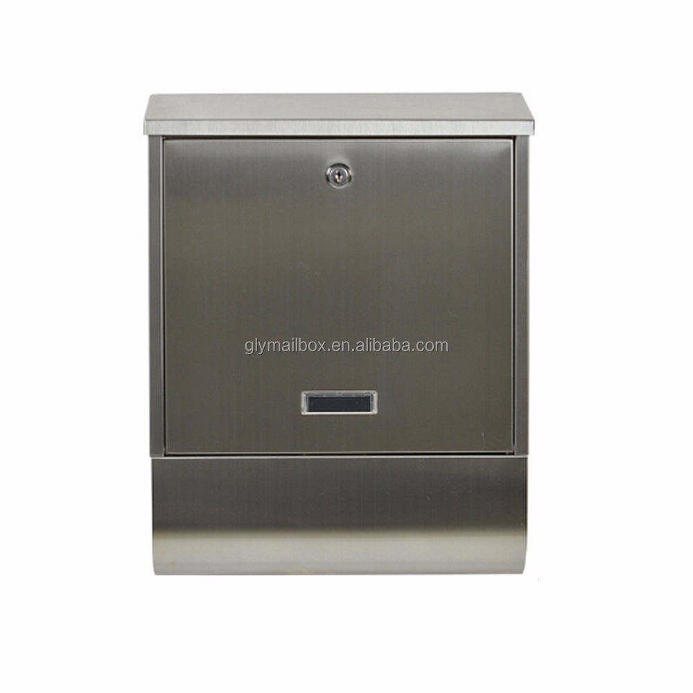 Waterproof Apartment Wall Mounted 304 Stainless Steel Outdoor Mailbox