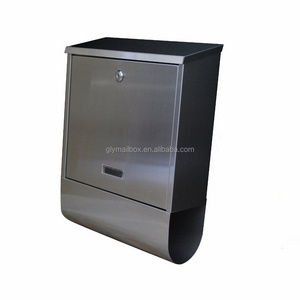 Waterproof Apartment Wall Mounted 304 Stainless Steel Outdoor Mailbox