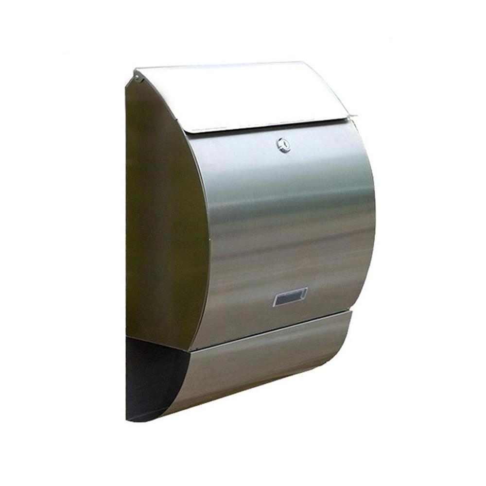 Corrosion Weather Resistant Stainless Steel 304 Lockable Wall Mounted Mailbox