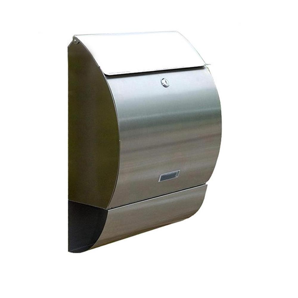 Corrosion Weather Resistant Stainless Steel 304 Lockable Wall Mounted Mailbox