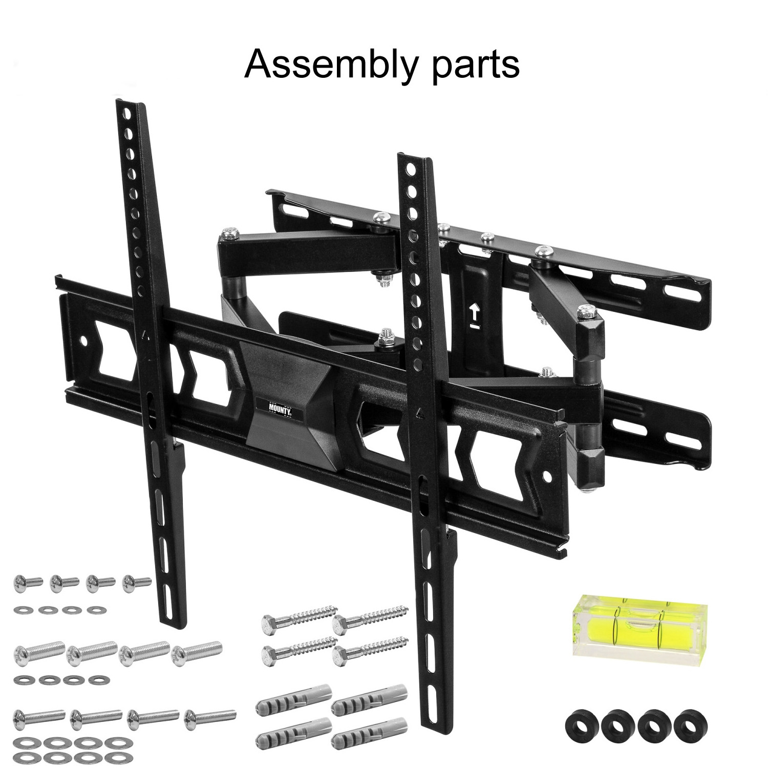 VESA 400X400 360 degrees swivel tv wall mount 32-55 inch sliding tv wall bracket tv hanging stand