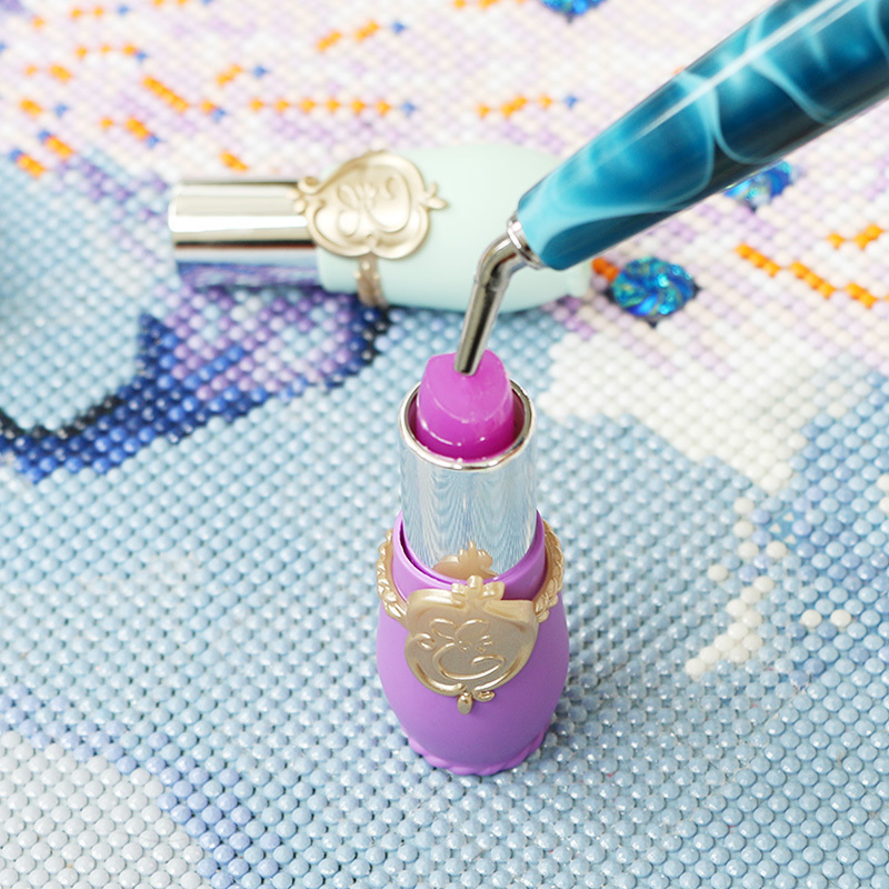 New Arrival Royal Lock Style Lipstick Clay Stick Diamond Painting Diy Tool Handmade Diamond Embroidery Clay Accessories