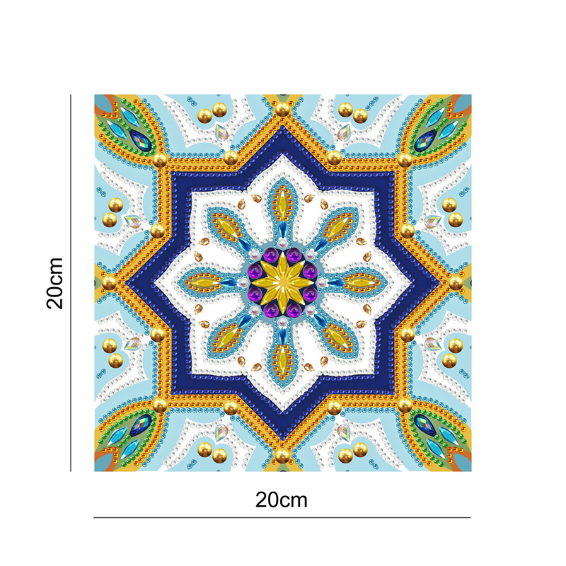 Diy Diamond Painting Wall Stickers Mysterious Mandala Special-shaped Drill Mosaic Diamond Embroidery Art Wall Sticker Painting