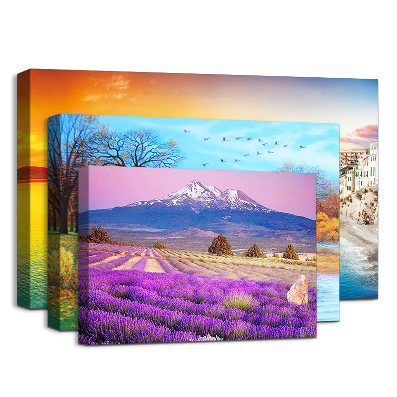 Wholesale Custom Canvas Prints Canvas Painting Landscape Paintings Seascape Painting by Numbers Wall Art Hanging Decorations