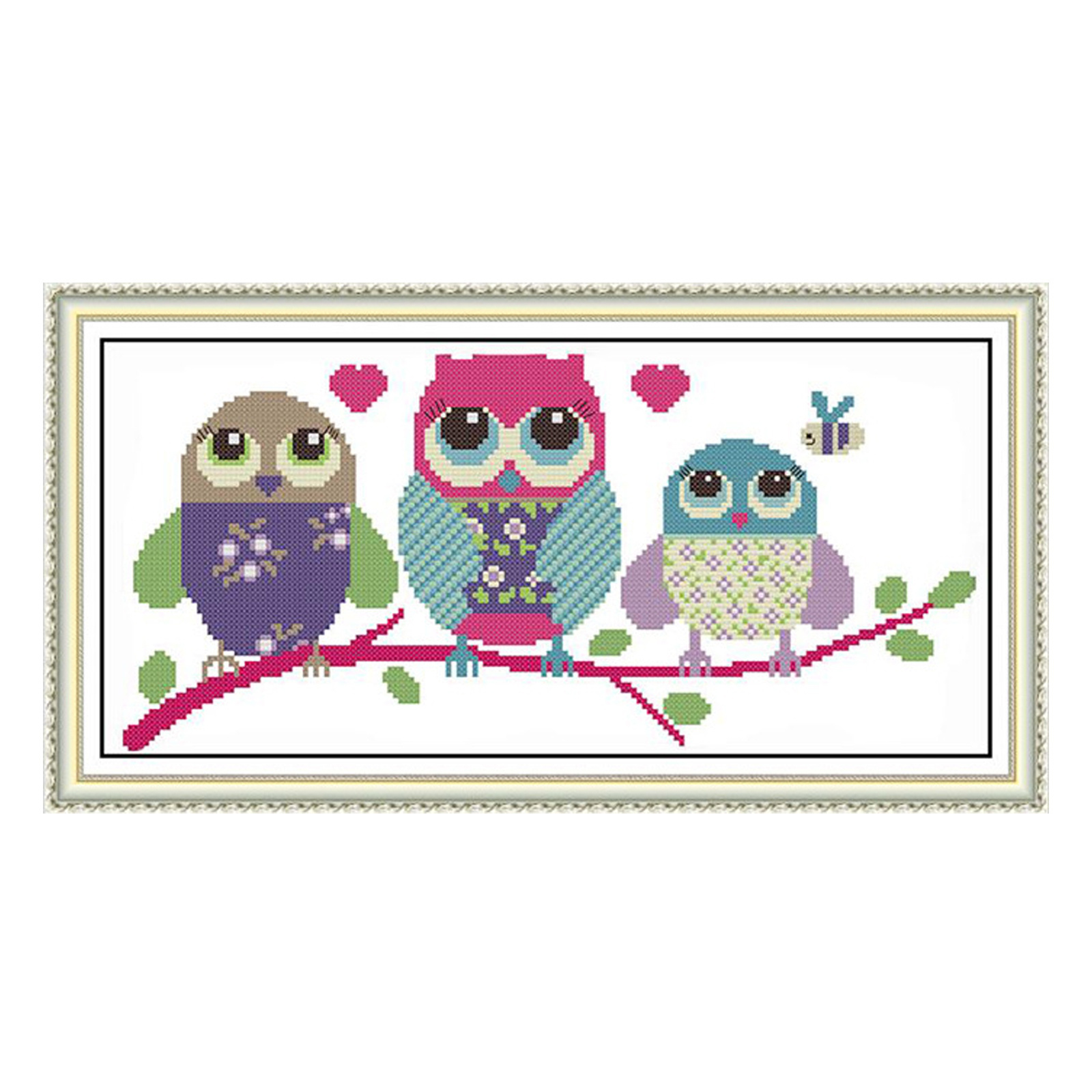 Our Wholesale Cross Embroidery Print Patterns Hand Embroidery Branches On The Owl Diy Craft Cross Embroidery Cotton Thread