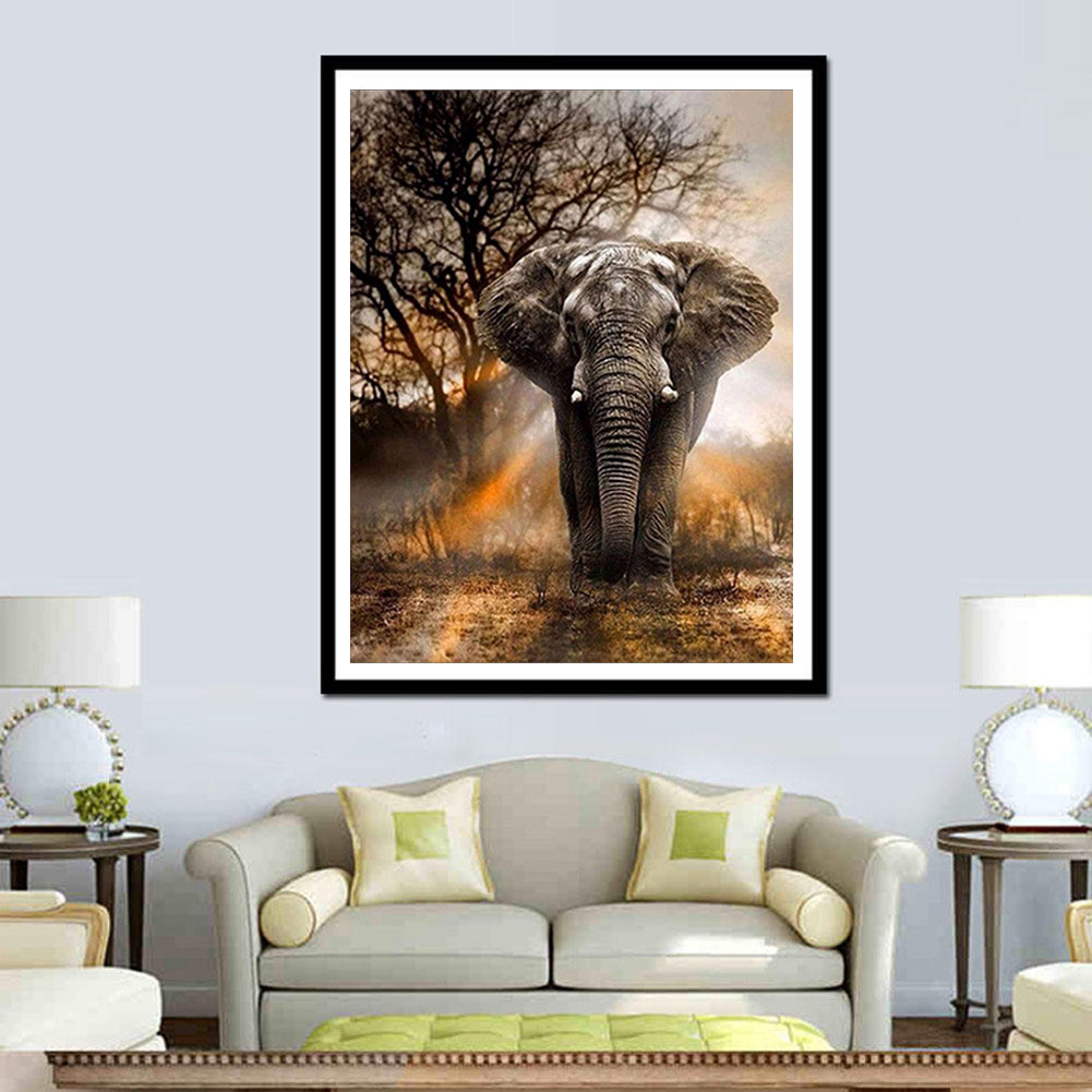 Wholesale 5d Diy Diamond Painting Cross Stitch Elephant Full Drill Mosaic Picture Diamond Embroidery Home wall Decor