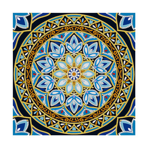 New 5D Diamond Oil Painting Blue And White Porcelain Pattern Diy According To Digital Painting Handicraft Wall Art Decoration