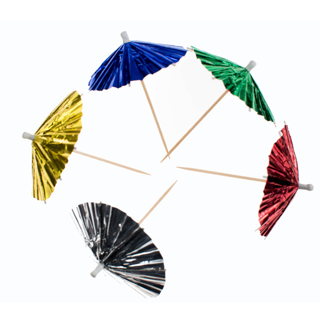 Customized support Umbrella Toothpicks  Wedding Party Decoration Umbrella   Cocktail Toothpicks