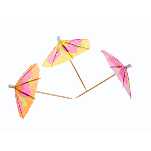 Customized support Umbrella Toothpicks  Wedding Party Decoration Umbrella   Cocktail Toothpicks