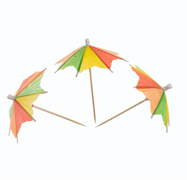 Customized support Umbrella Toothpicks  Wedding Party Decoration Umbrella   Cocktail Toothpicks