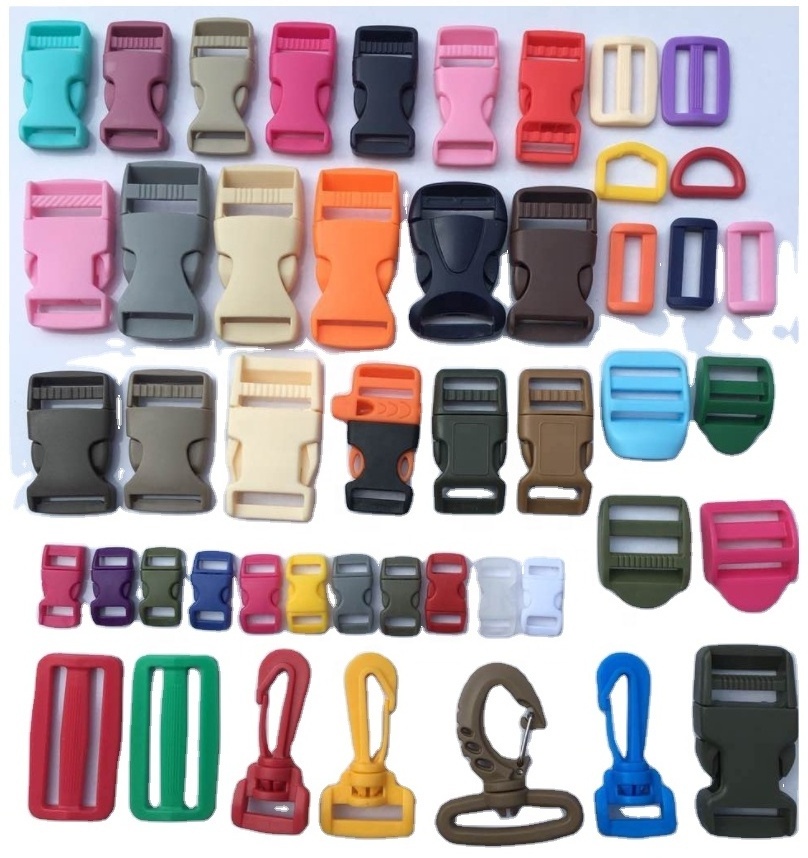 Promotion Custom Logo Quick Release Insert Button POM Colorful Plastic Buckles Factory Supply Buckle Wholesale 3/8