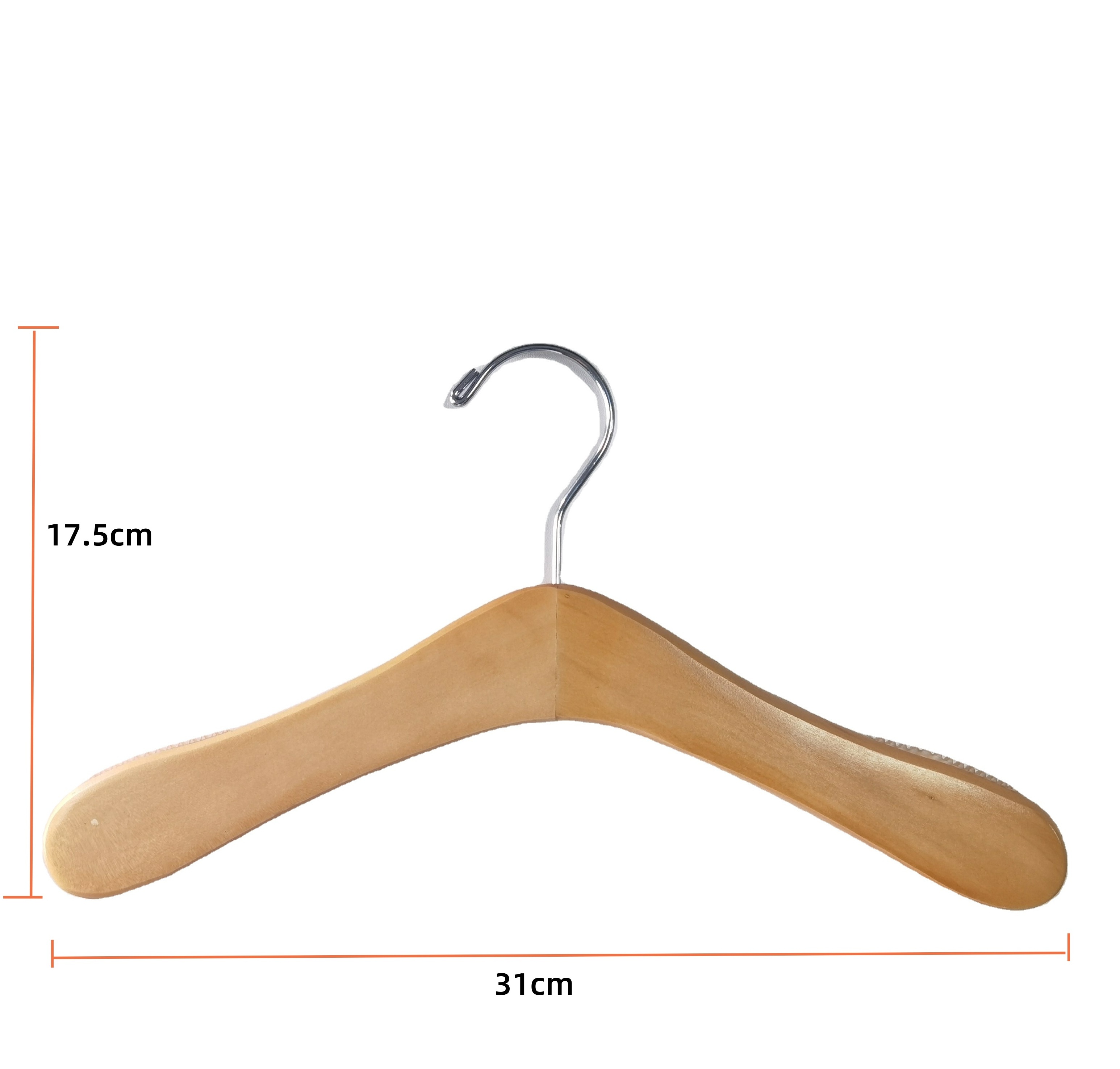 Wholesale  white baby toddler children kids wooden clothes coat hanger with clips