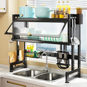 Multifunctional Drainer Draining Sink Drying Metal Stainless Steel Kitchen Organizer Storage Holders & Racks Dish Drainer Rack