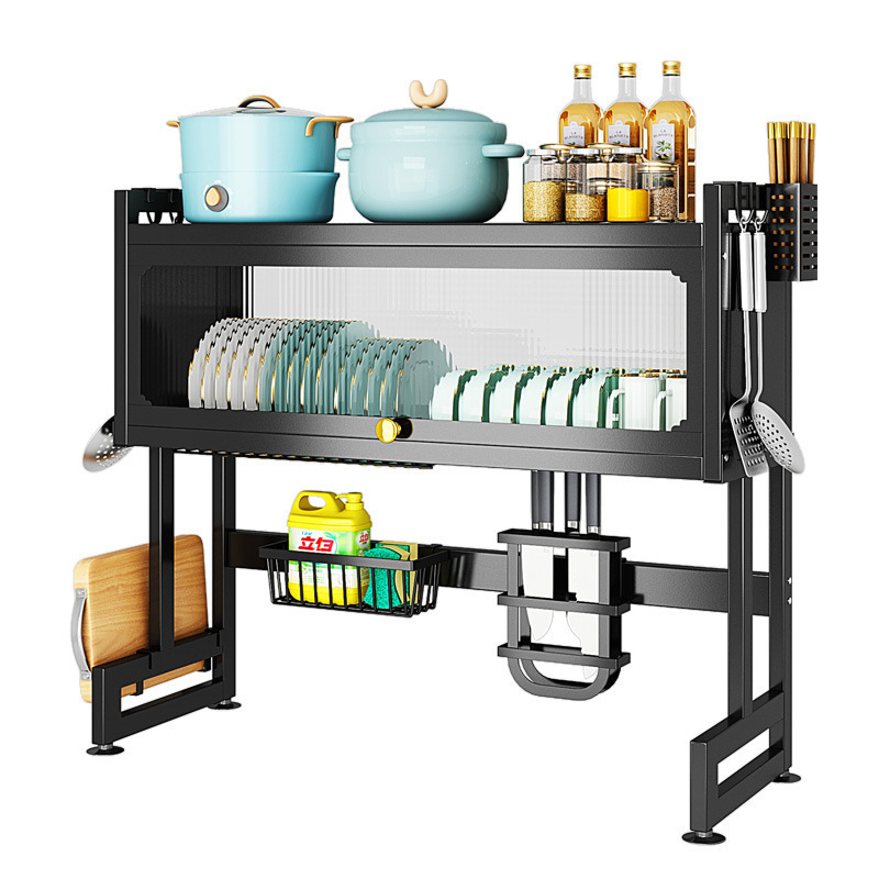 Multifunctional Drainer Draining Sink Drying Metal Stainless Steel Kitchen Organizer Storage Holders & Racks Dish Drainer Rack