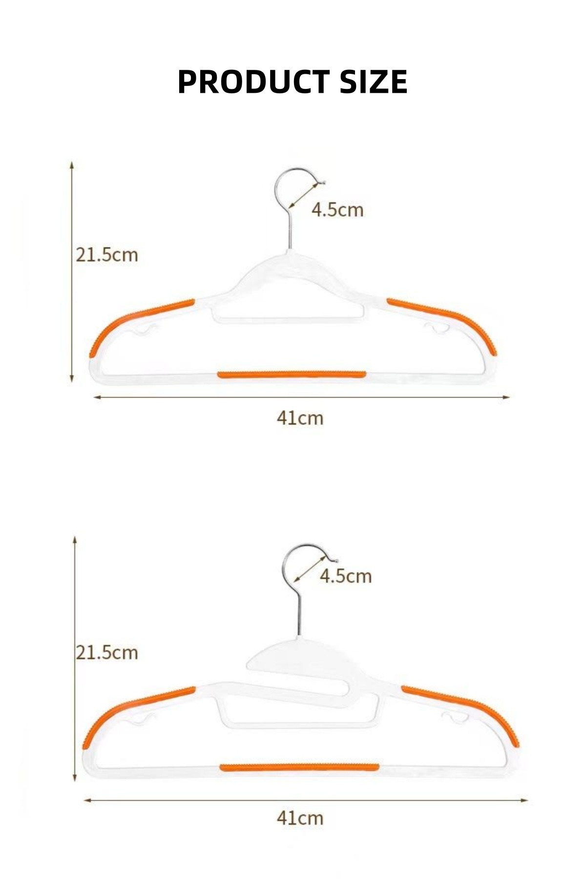 Laundry plastic clothes hangers Bulk Non-Slip Thin Slim plastic hangers with 360 Rotating Hook