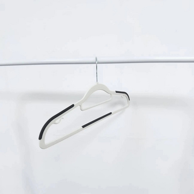 Laundry plastic clothes hangers Bulk Non-Slip Thin Slim plastic hangers with 360 Rotating Hook