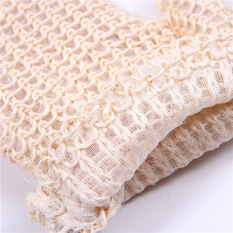 Exfoliating Sisal Hemp Fiber Loofah Glove Mitt Mitten Bath Sponge Scrubber Remove Dead Skin Gloves for Bath