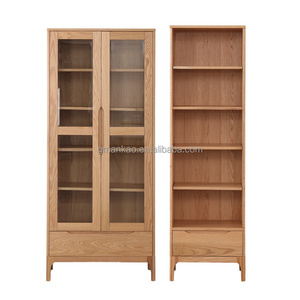 Creative bookshelf with door small house simple multi-storey living room floor-to-ceiling wall storage shelf