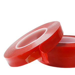 Nano Double Sided Tape Strong Traceless Transparent Red Film High Viscosity Acrylic Foam Tape For Car/Home Use