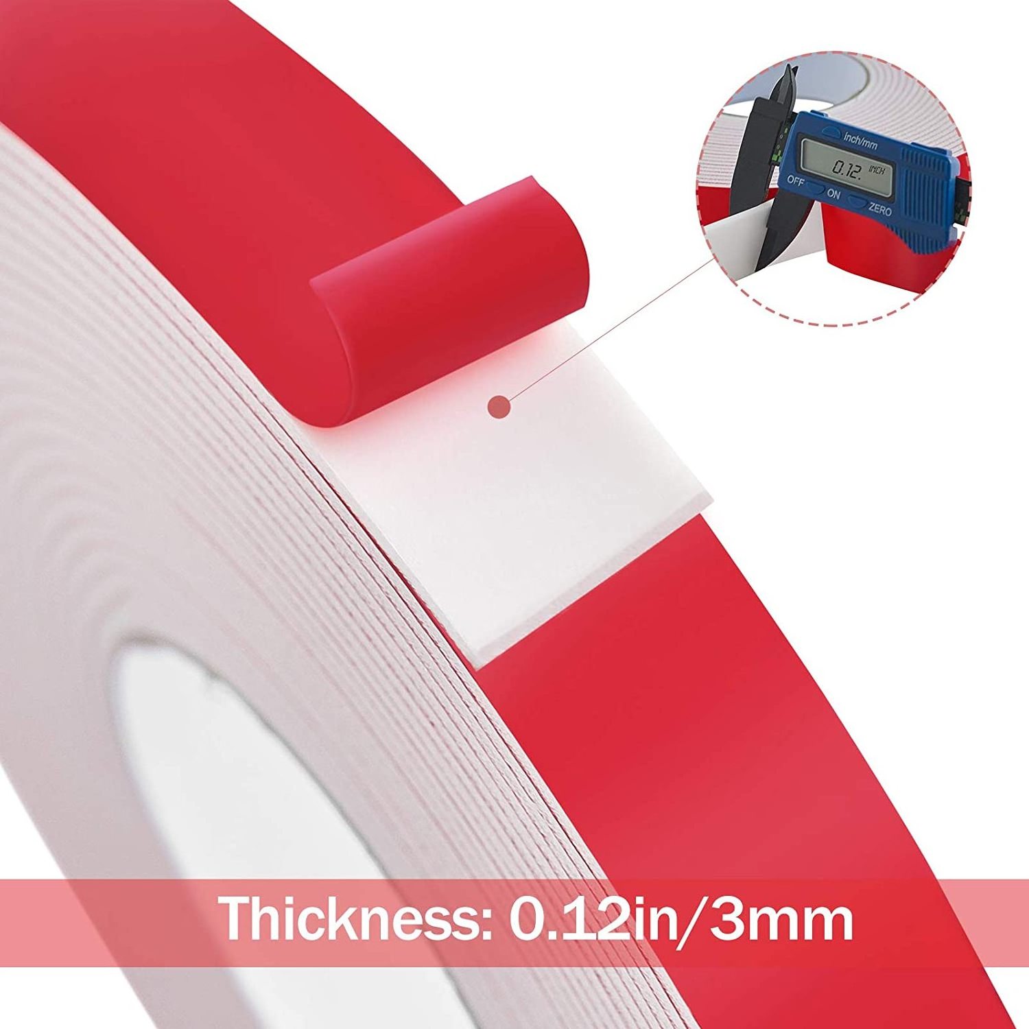 Super Strong Foam Seal Tape Double Sided Adhesive PE Foam Tape for Automotive Mounting Car Trim Strip Photo Frame