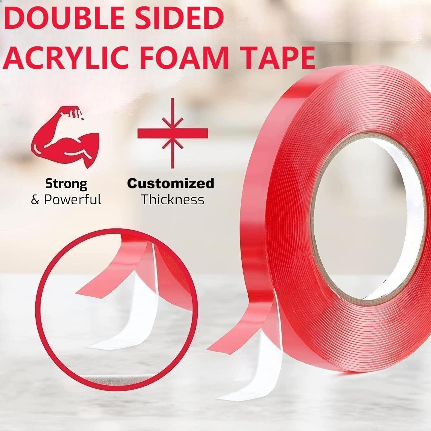 Strong Reusable Transparent Clear Custom Double-Sided Heavy Duty Mounting Adhesive Acrylic Foam Tape