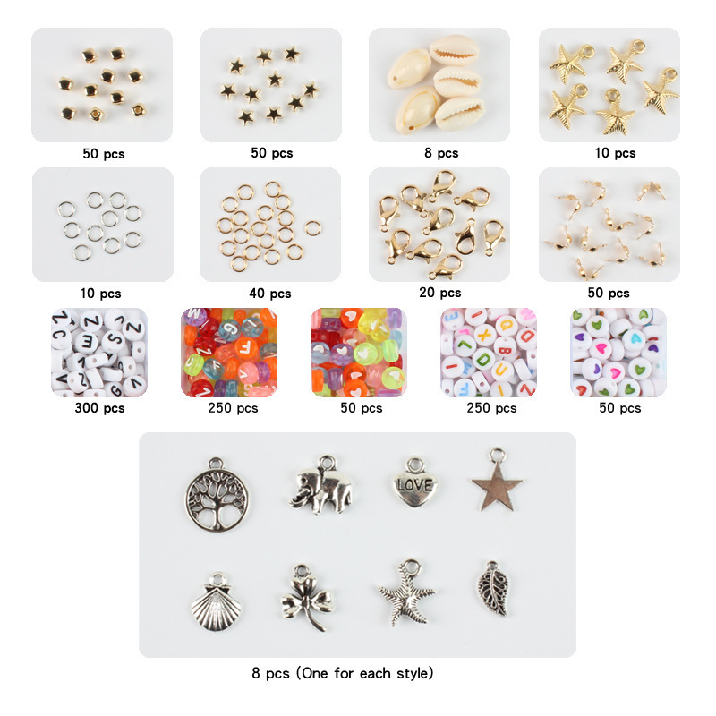 Wholesale Mixed Letter Beads 48 Grids 6MM Polymer Clay Heishi Beads for DIY Handmade Jewelry Accessories Kit