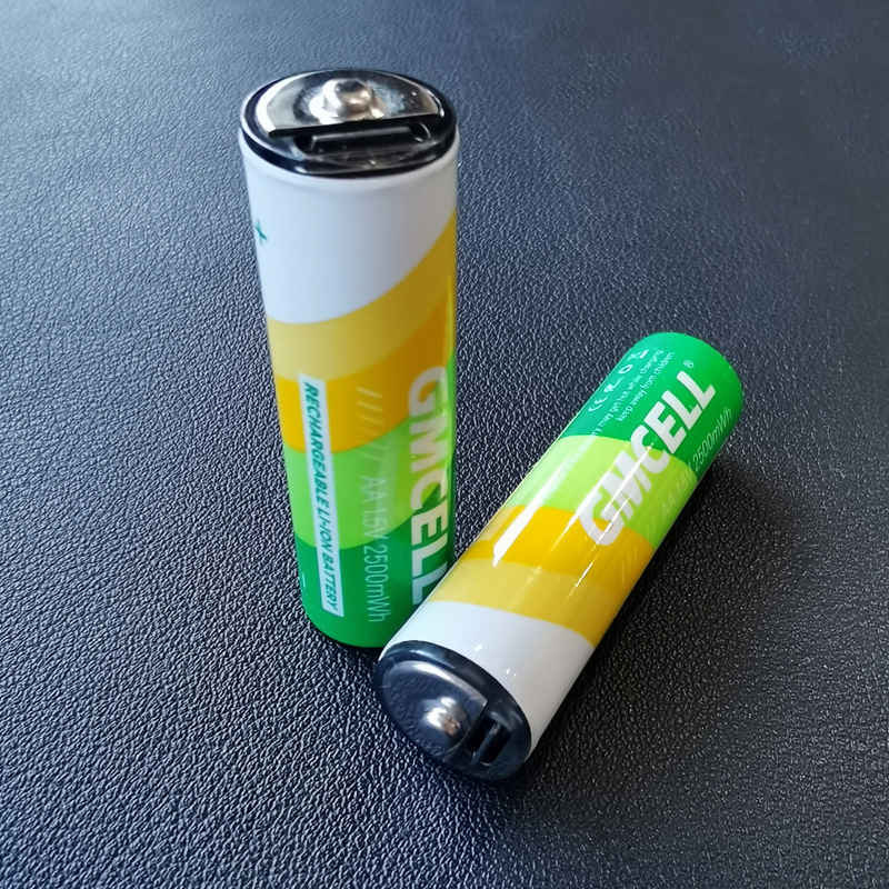 2024 New Trends 1.5V 2500mWh 1650mah Type-C Charging Double A Lithium Ion Batteries Micro USB Rechargeable Li-ion AA Battery