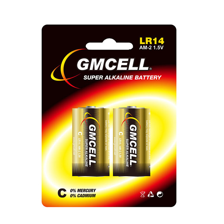 OEM long shelf-life Large Capacity Primary battery  990mins 1.5v LR14 Alkaline Battery C Size Dry Cell Battery