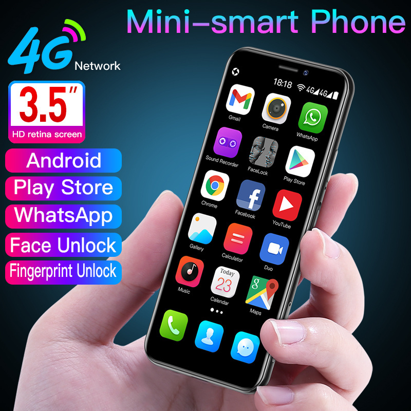 2022 Hot Sales Mini Phone 4G LTE 3.5 inch HD 2050mAh Dual SIM Multi-languages Mobile Phone