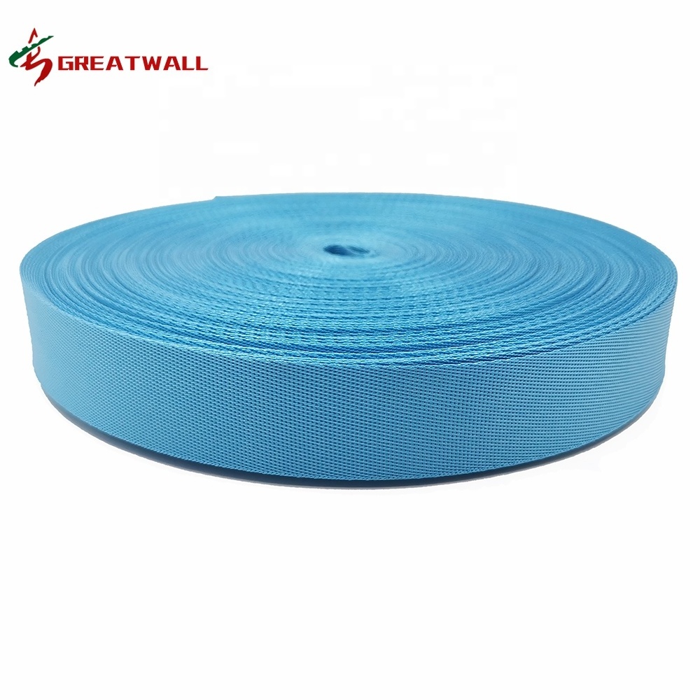 Wholesale factory direct 25mm 1 inch nylon polyester webbing 0.7mm thickness thin woven bag straps webbing