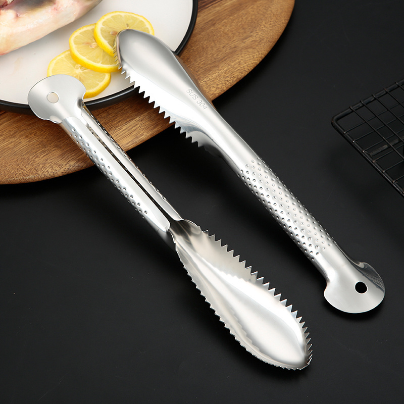 Fish Cleaning Tool Kitchen Gadget Convenient Planer Scaler Scraper Fish Skin Brush Peeler Remover Tool