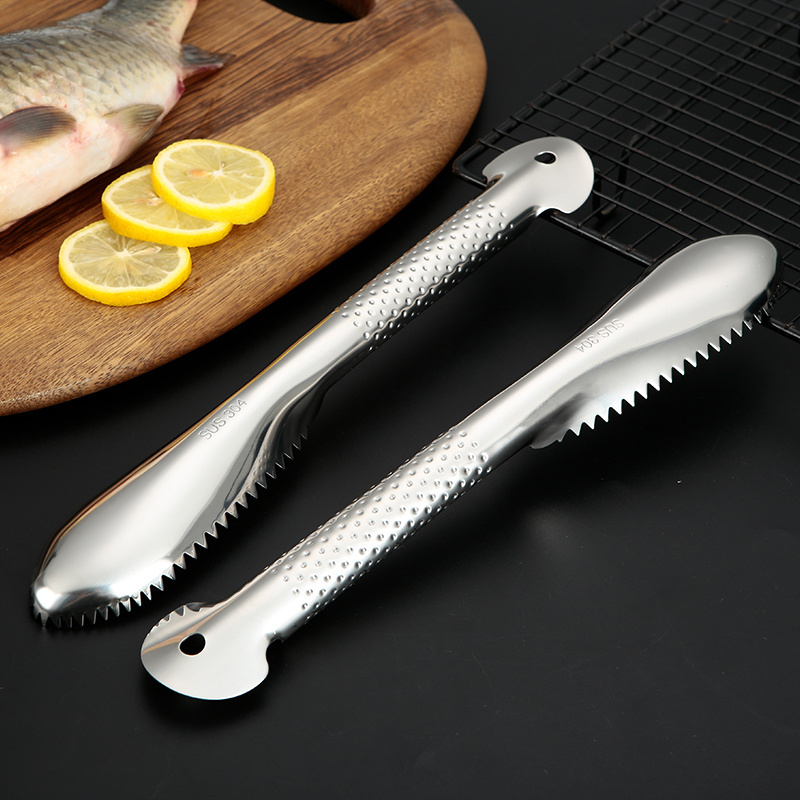 Fish Cleaning Tool Kitchen Gadget Convenient Planer Scaler Scraper Fish Skin Brush Peeler Remover Tool