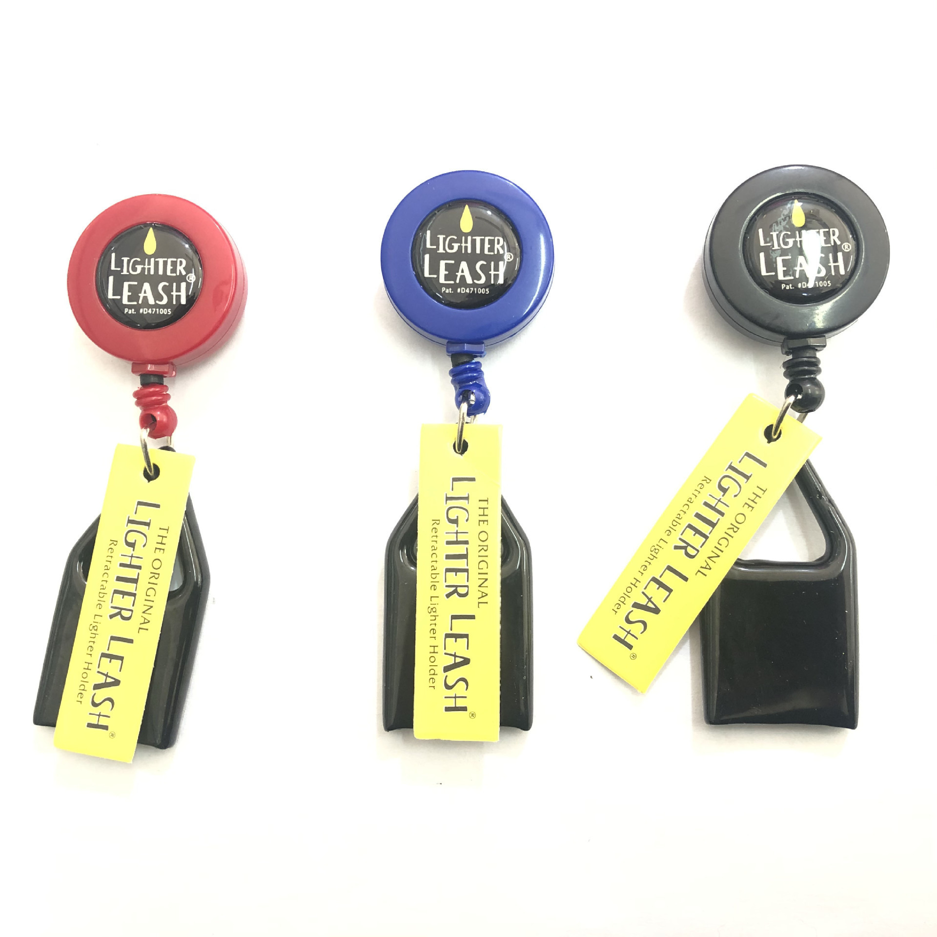 Wholesale Custom Plastic ABS Lighter Leash with ID Name Badge Reel Retractable Lighter Holders with LIGHTER LEASH