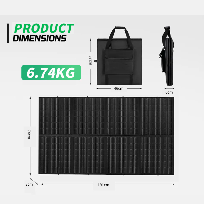 Hot Sale 200 Watt Folding Solar Panel ETFE Solar Charging Bag Mono Portable Solar Panel For Power Station