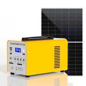 Mobile Charging 128wh 256wh 12V 10Ah 20Ah Solar Led Light Kits Solar Panel Power Generator Mini Solar System