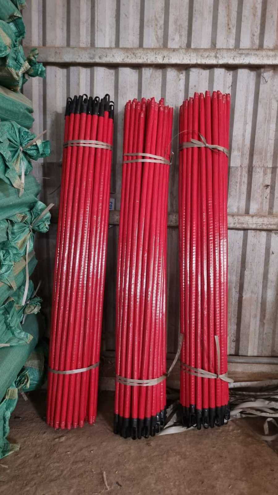 Raw and PVC Coated 100% Eucalyptus Flower Mop Stick Wood Handle for Broom +84-819753326