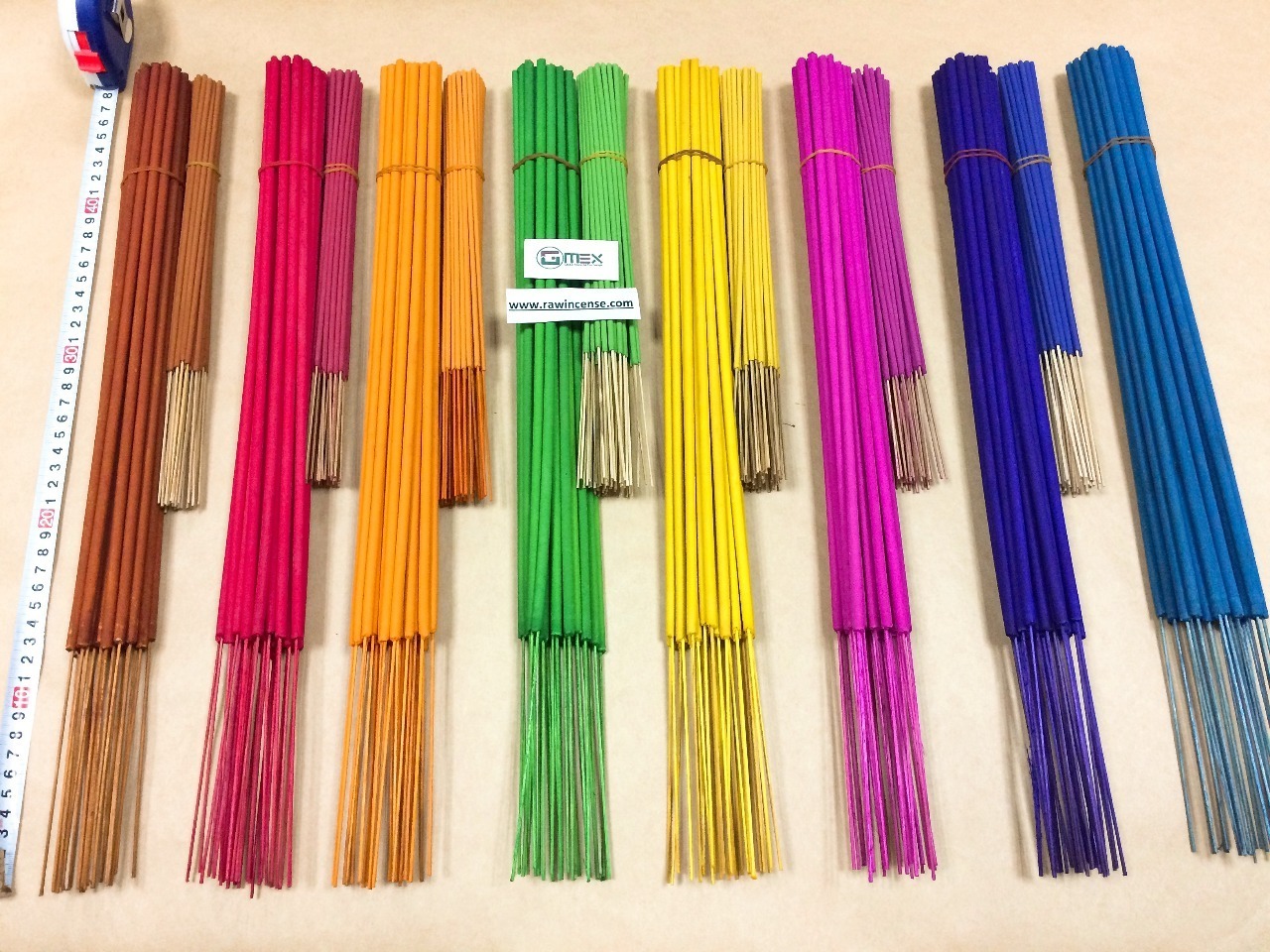 Color raw incense sticks high quality, best price unscented incense sticks from Gmex VietNam