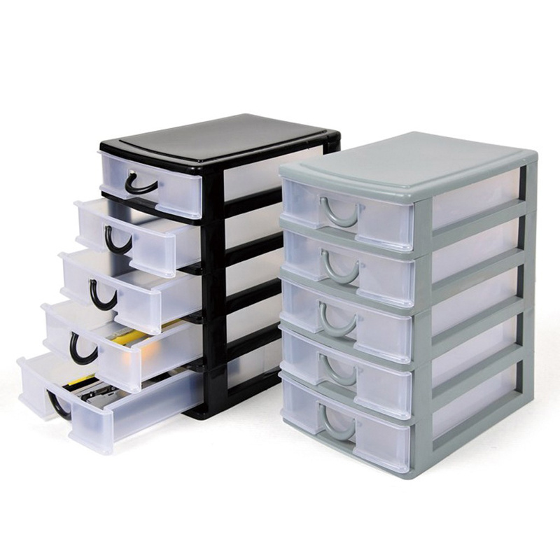 Eco-friendly multi-function 5 layer color plastic desktop drawer with good price