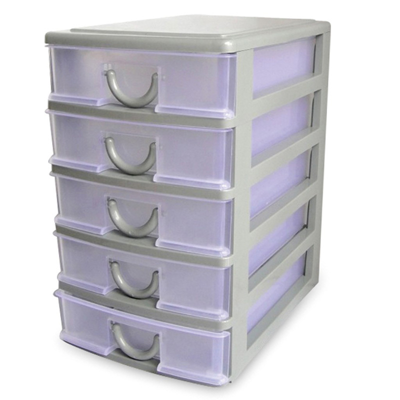 Eco-friendly multi-function 5 layer color plastic desktop drawer with good price