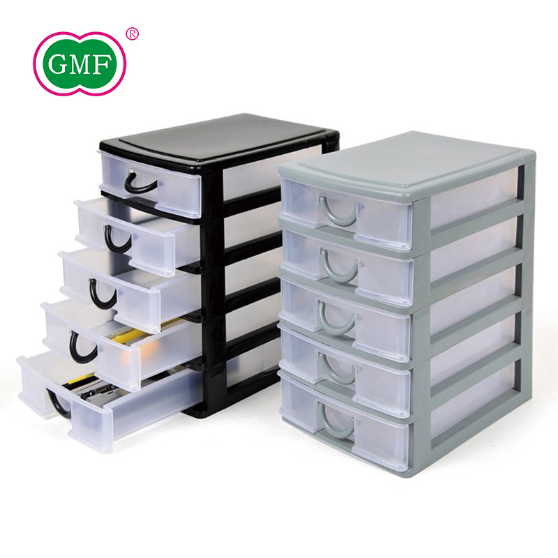 Eco-friendly multi-function 5 layer color plastic desktop drawer with good price