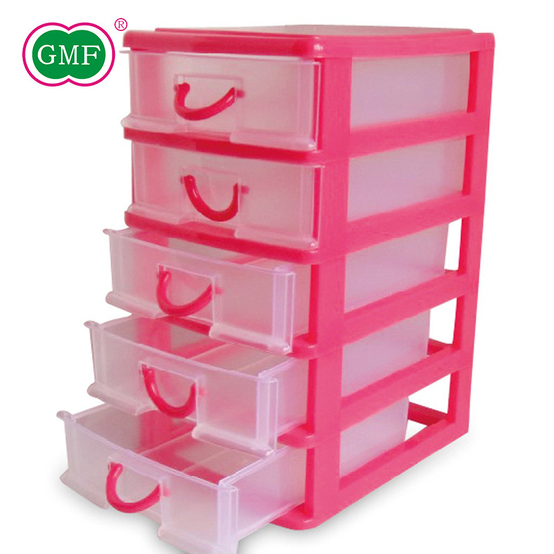 Eco-friendly multi-function 5 layer color plastic desktop drawer with good price