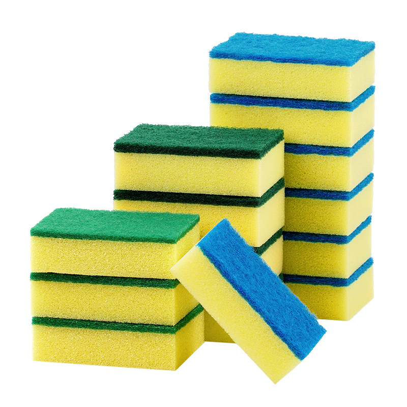 High-density cleaning sponge for kitchen cleaning scouring pad for household cleaning dishwashing sponge