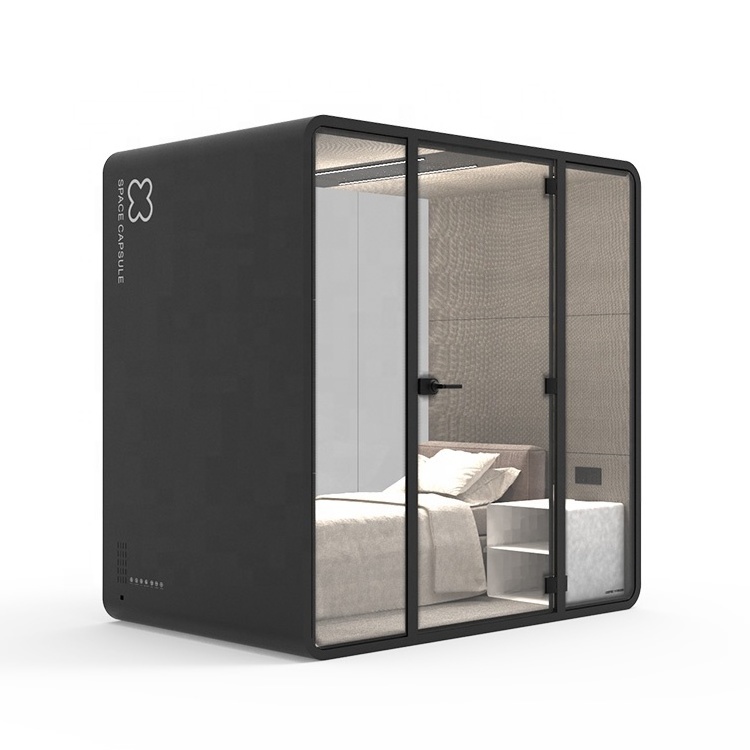 Best-selling Simple Style Easy Assemble Customizable Phone Booth Soundproof Cabin Sleeping Office Pod