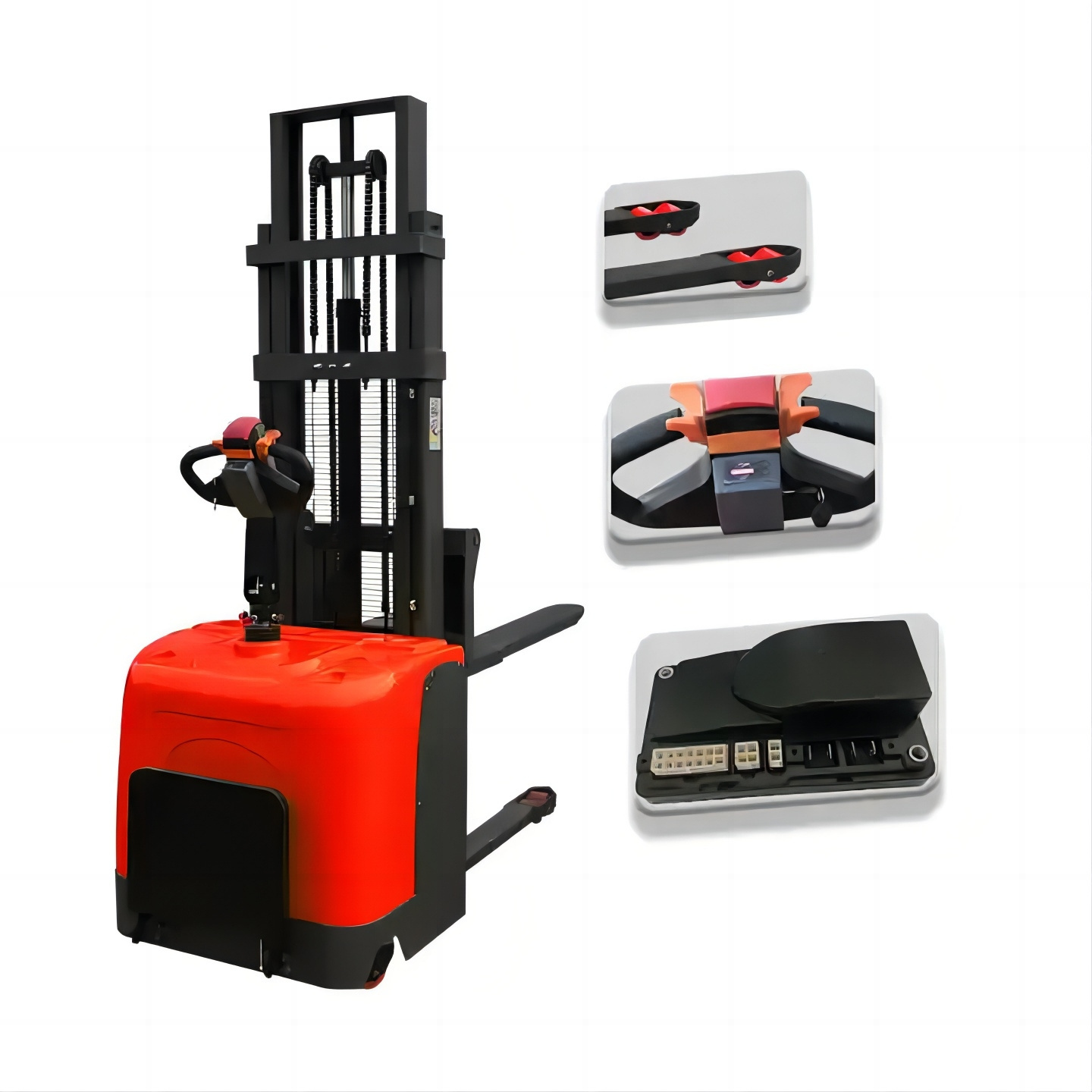 Electric standing type Pallet Stacker lifting Straddle Stacker Lifter Straddle Leg 1.5Ton  1600mm lift