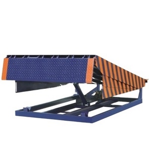 Adjustable CE ISO approved 6-15ton mobile truck container load unload dock ramp hydraulic yard ramp for sale