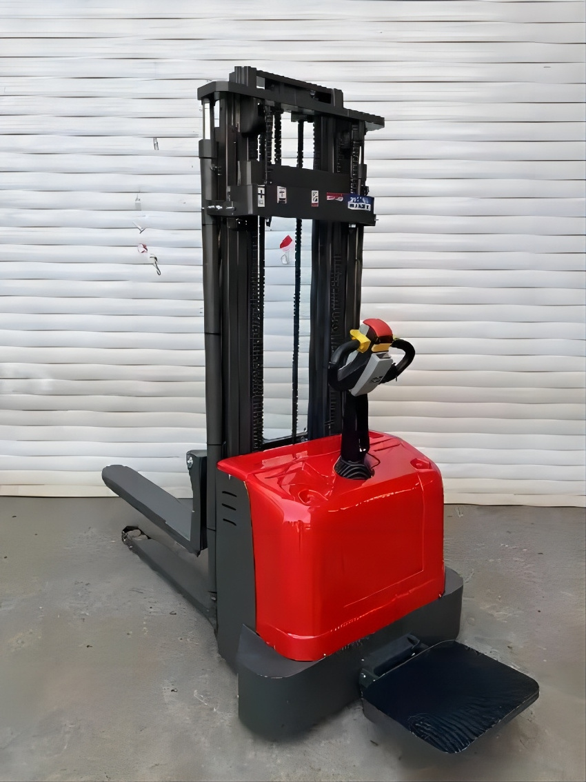 Electric standing type Pallet Stacker lifting Straddle Stacker Lifter Straddle Leg 1.5Ton  1600mm lift