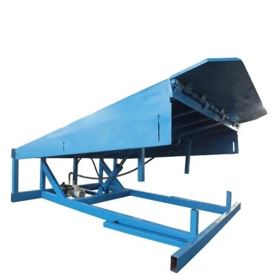 Adjustable CE ISO approved 6-15ton mobile truck container load unload dock ramp hydraulic yard ramp for sale